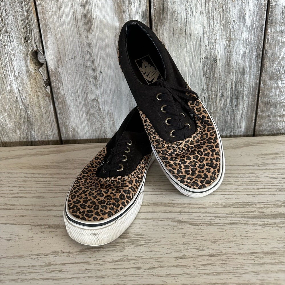 Vans cheetah print sneakers